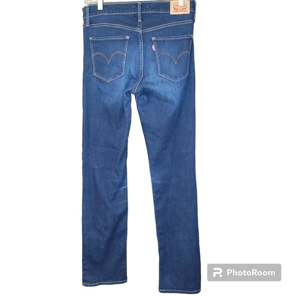 LEVI'S Shaping Straight mid rise medium wash faded Straight leg jeans - Picture 2 of 10